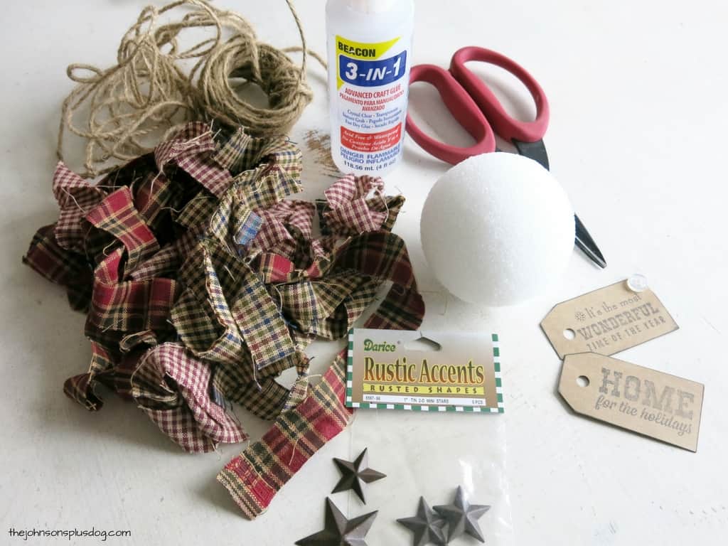 Easy & Cheap DIY Fabric Christmas Ornaments - Making Manzanita