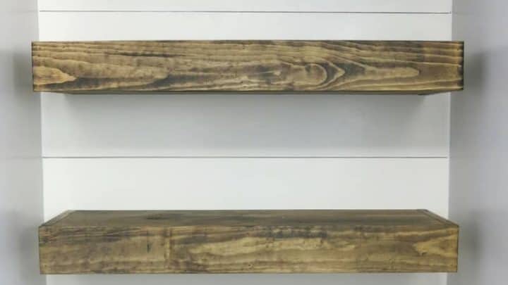 How to Make a Bath Shelf from Reclaimed Wood