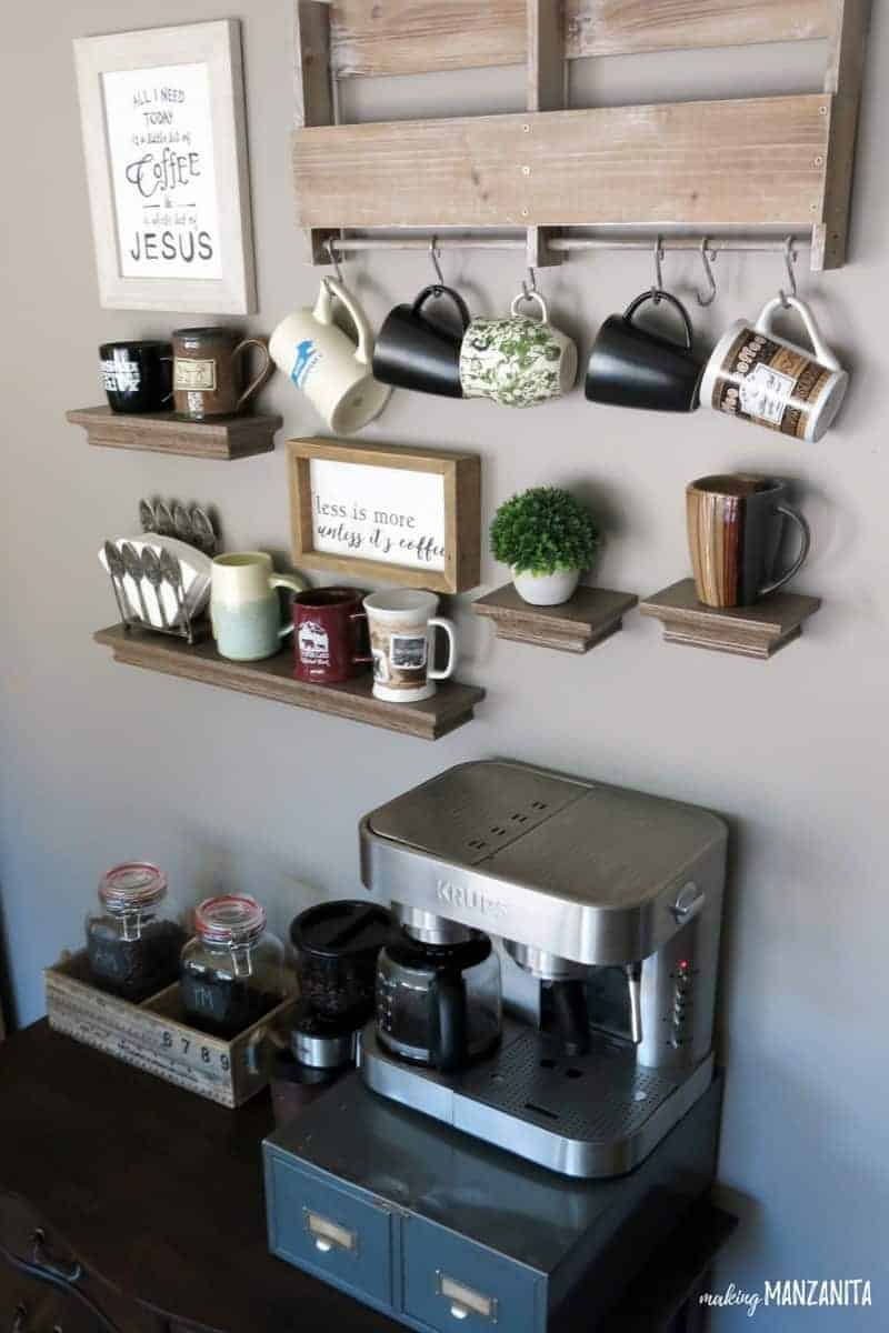 DIY Coffee Station Ideas - Build The Most Amazing Home Coffee bar!