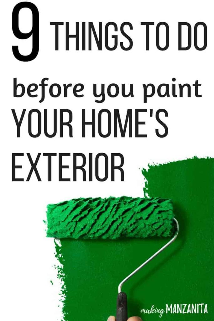 9 Things To Do Before Your Paint The Exterior Of Your Home