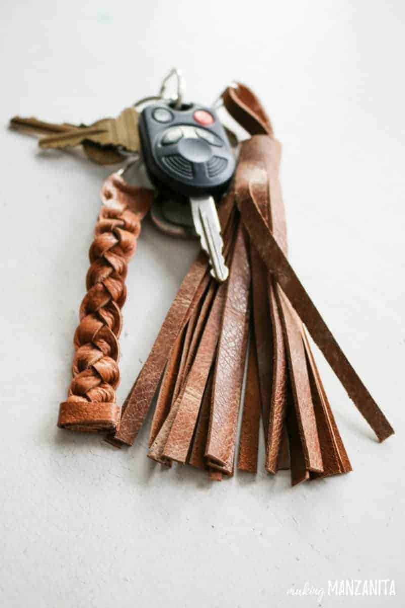 How to Make DIY Leather Keychains 2 Ways