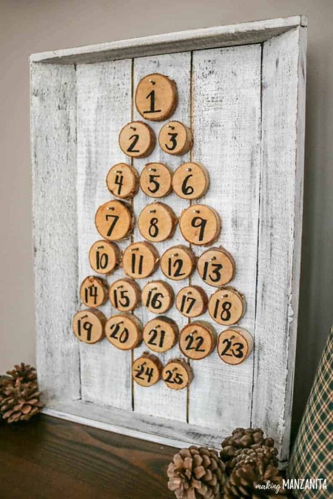 Farmhouse Advent Calendar to Countdown Christmas - Making Manzanita