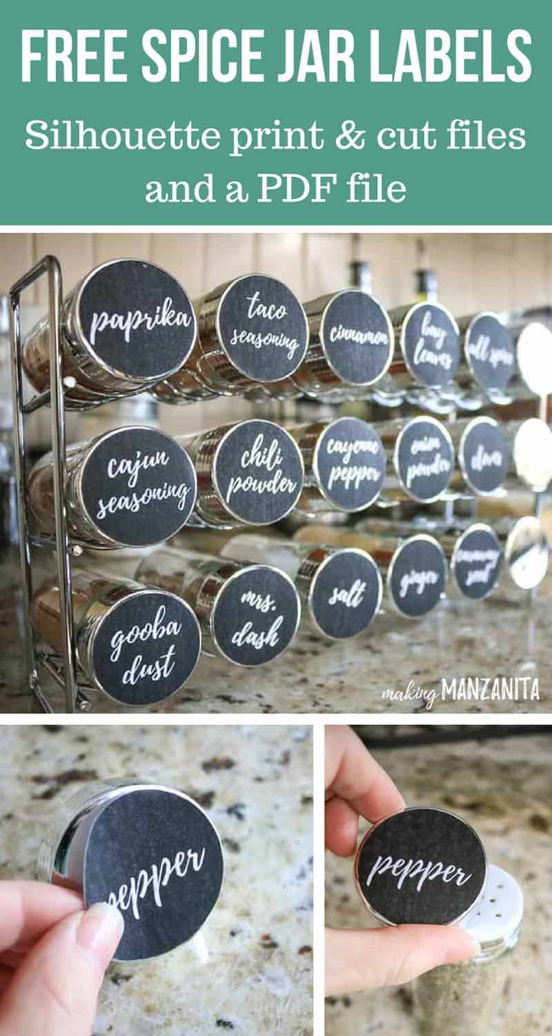 labeled kitchen spice jars – Everthine Designs