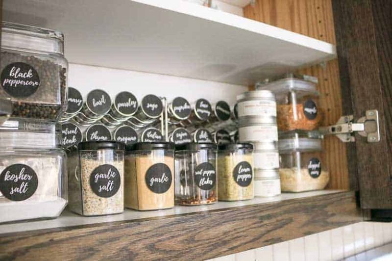 Spice Cabinet Organization + Spice Jar Labels! - Making Manzanita