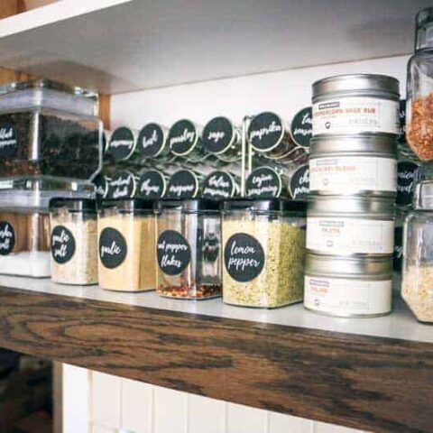 Glass Spice Jars (Set of 6 with Labels) | Pinch Spice Market