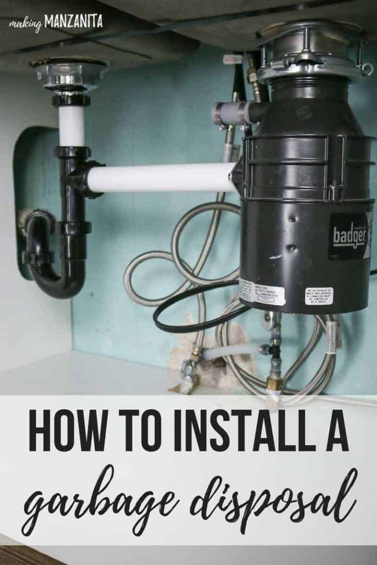 How To Install A Badger Garbage Disposal Making Manzanita