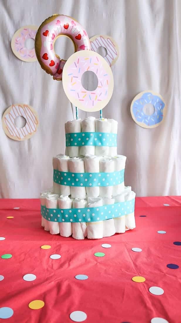Welcome to the Family Diaper Cake exclusive at Lil' Baby Cakes