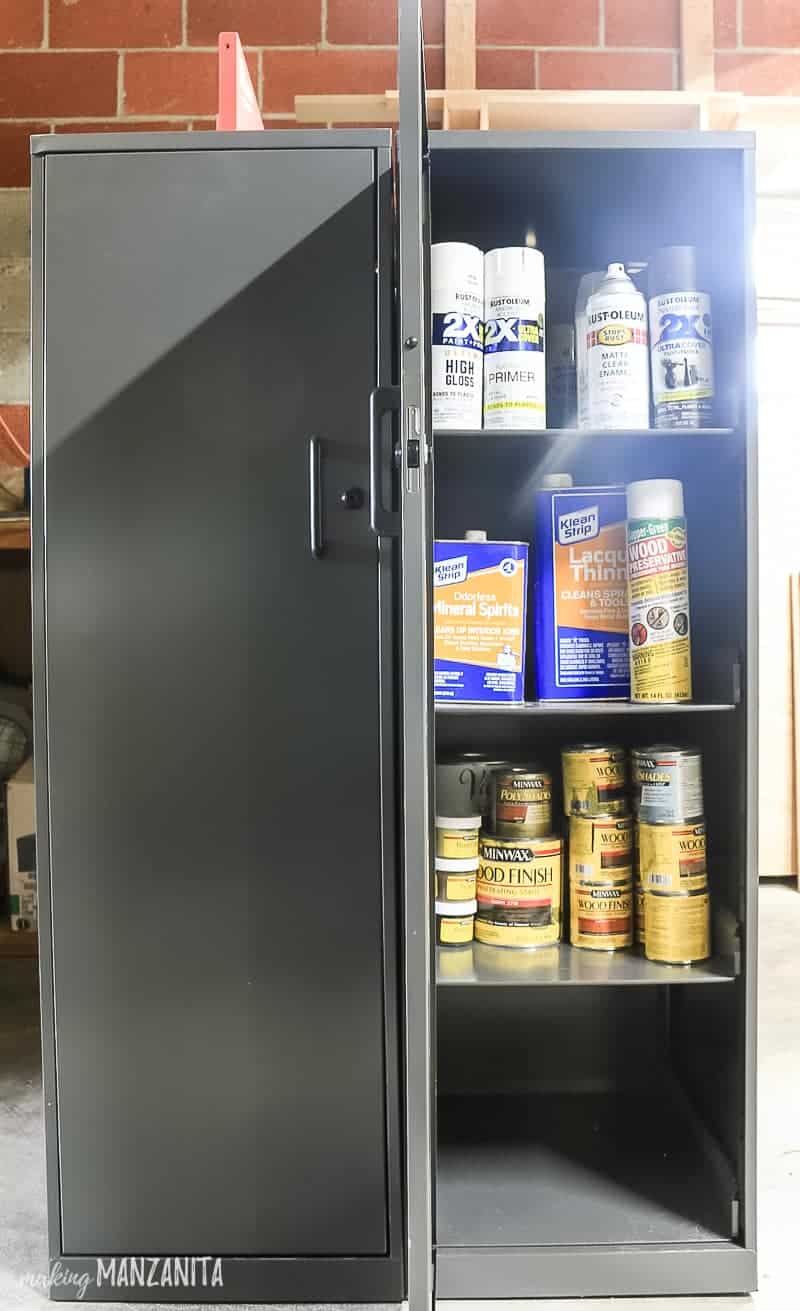 What To Put In A Locking Storage Cabinet To Kidproof Your Garage