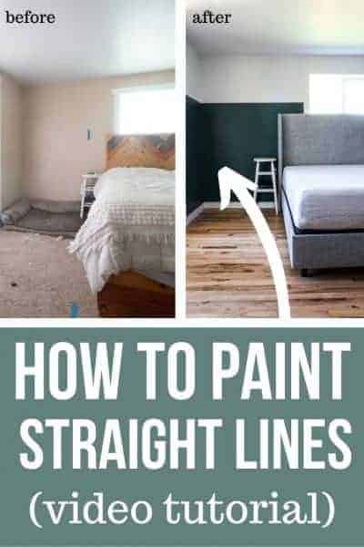 Two Tone Walls: How To Paint Straight Lines - Making Manzanita