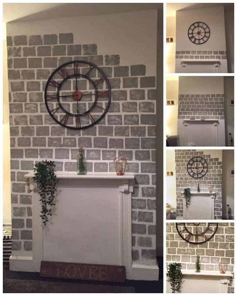 Modern Sponge Painting DIY Sponge Painted Wall Making Manzanita   DIY Faux Brick Painting Project Idea  