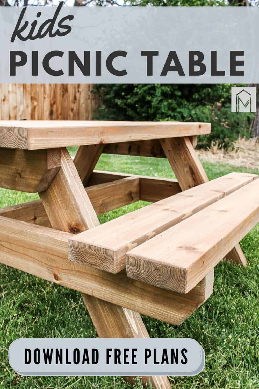 DIY Kids Picnic Table Plans (Build for Less Than $100) - Making Manzanita