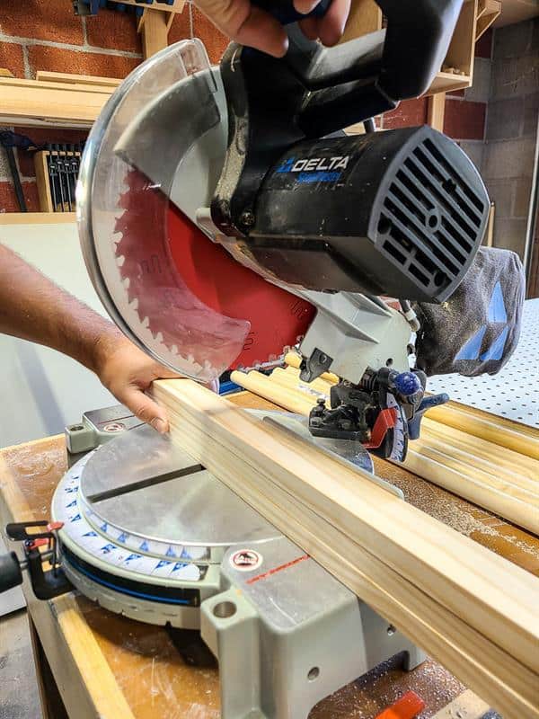 Use a miter saw for cutting.