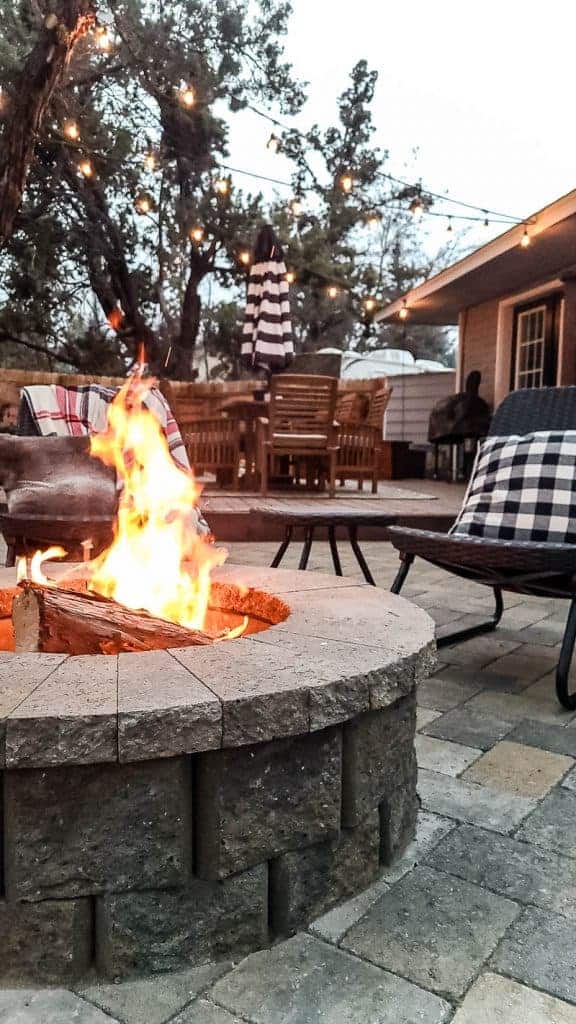 How To Build A Fire Pit With Pavers Making Manzanita