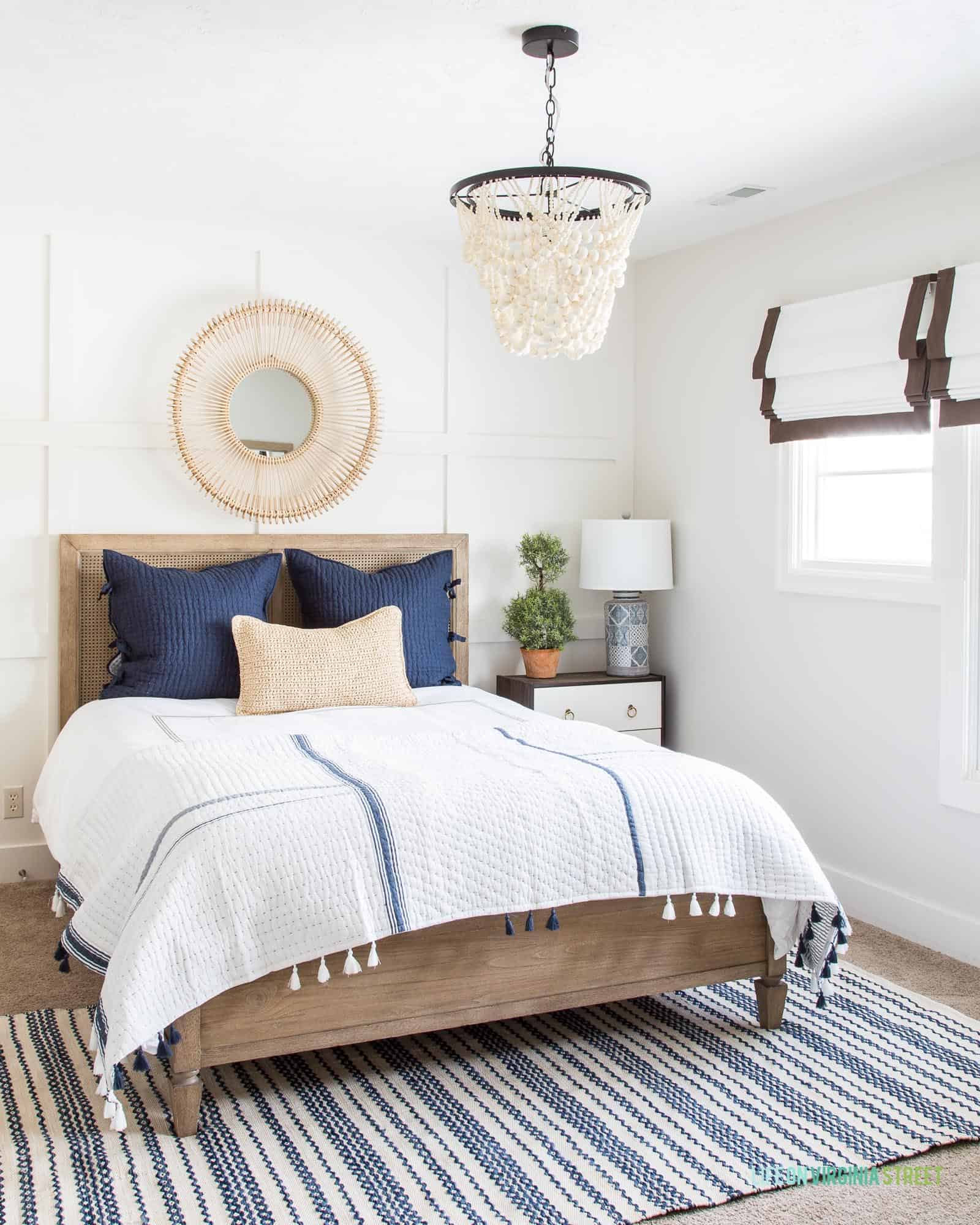 Natural and Navy Bedroom Inspiration (Mood Board) - Making Manzanita