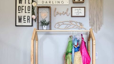 Diy kids clothes online rack