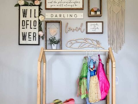 DIY Dress Up Storage Rack for Kids Making Manzanita