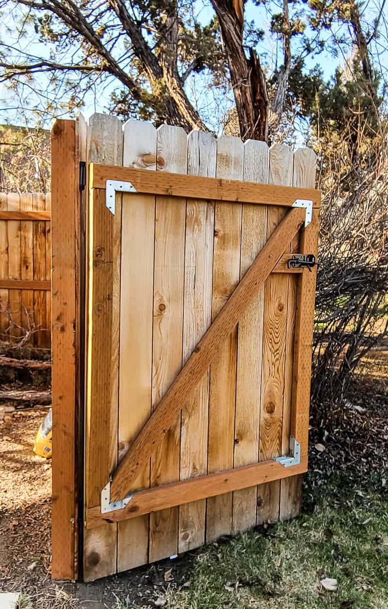 How to build a gate in a privacy fence