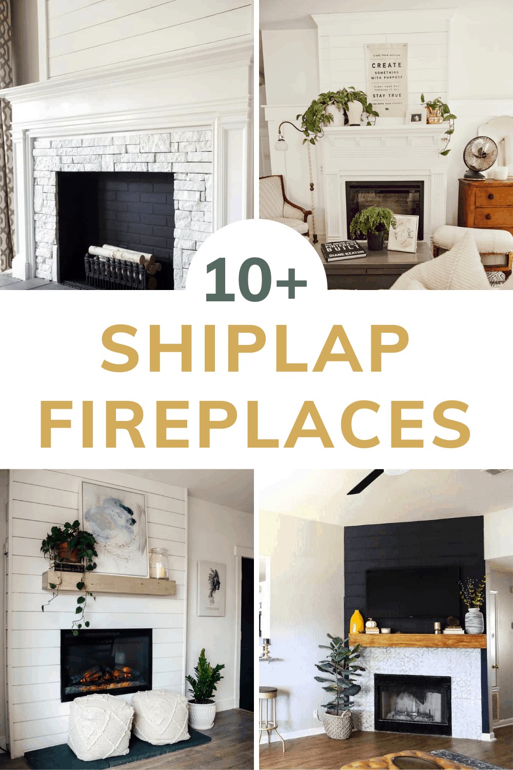 10+ Gorgeous Shiplap Fireplace Ideas - Making Manzanita