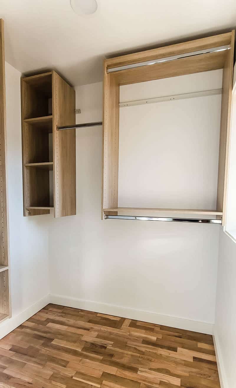 L Shaped Closet Design | Custom Look On A Budget - Making Manzanita