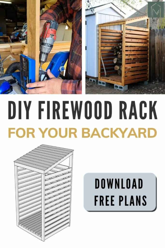 firewood storage rack plans
