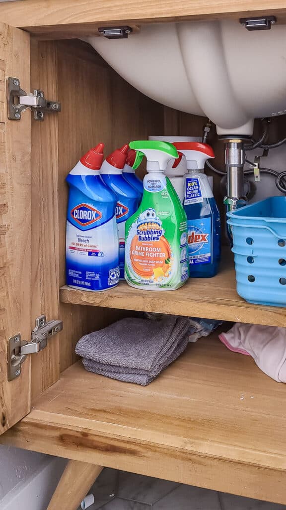 Organized Cleaning Supplies - Storage Solutions for your Products