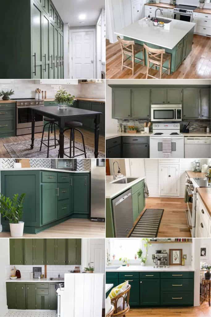 10+ Gorgeous Dark Green Kitchen Ideas - Making Manzanita