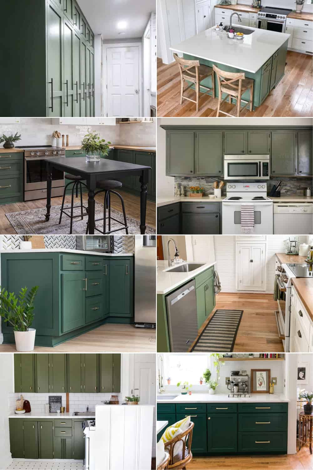 10 Beautiful Kitchens with Green Walls  Green kitchen walls, Green kitchen  decor, Green kitchen cabinets