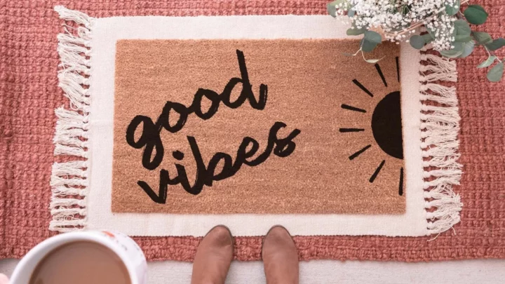 Good Vibes Only | Welcome Mat | Funny Doormat | Custom Doormat | Cute  Doormat | Outdoor Mat | Housewarming Gift