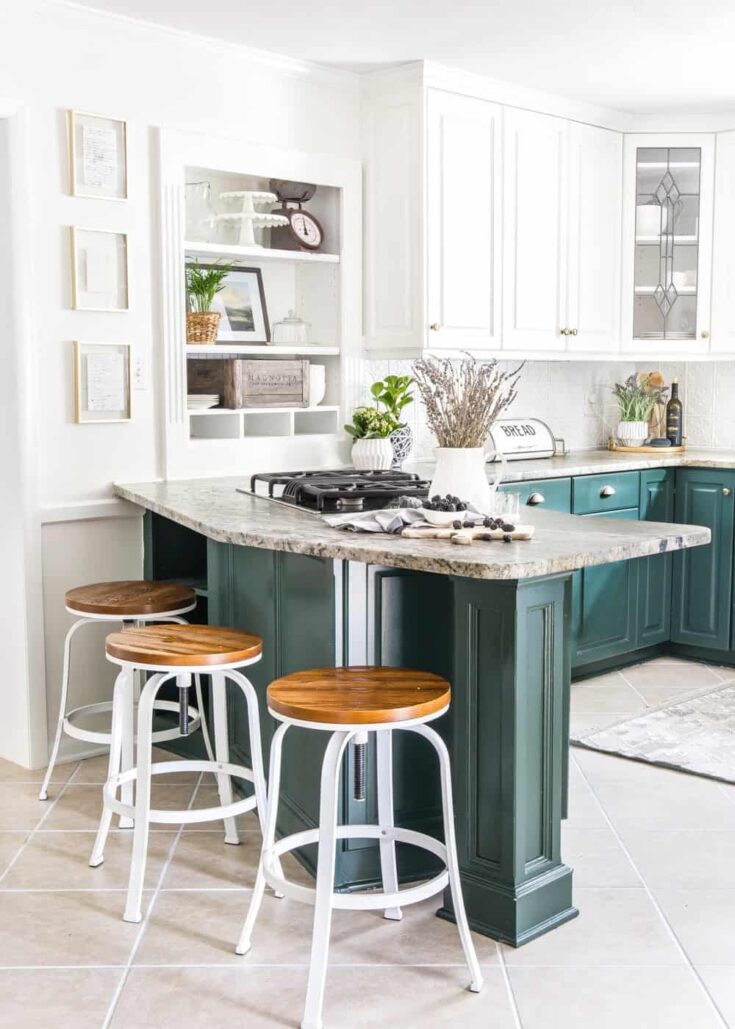 Green Kitchen Cabinet Inspiration - Bless'er House