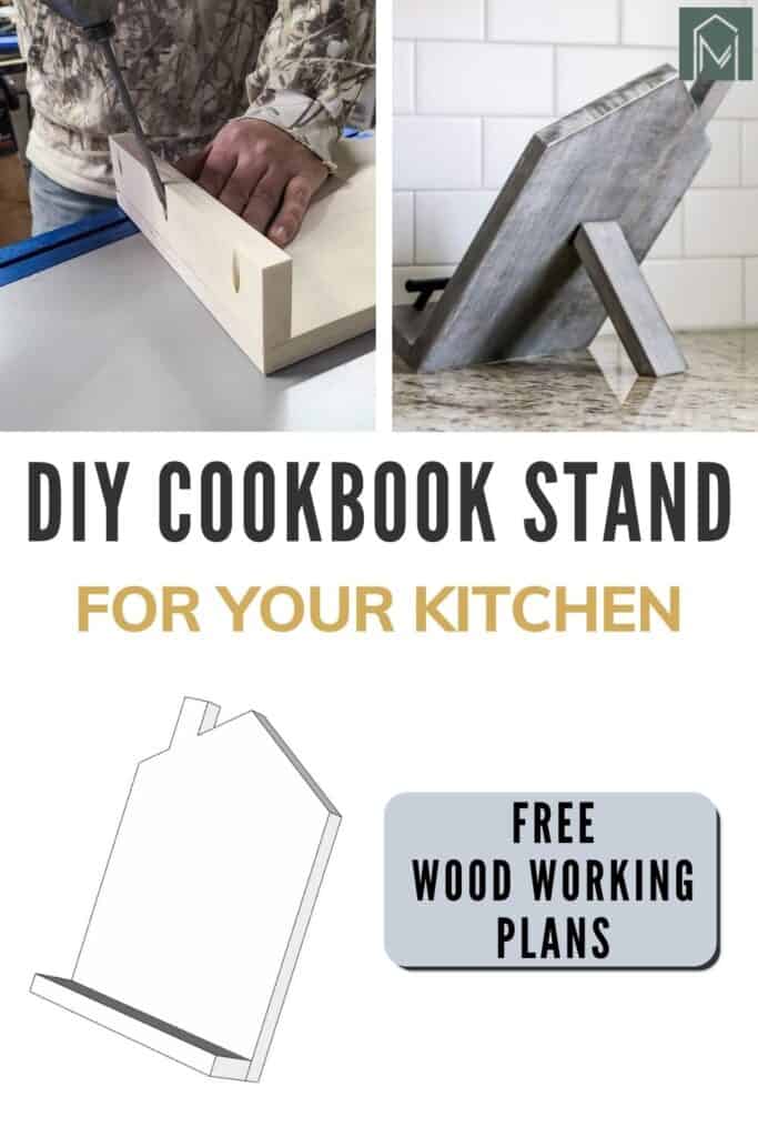 Our DIY Under the Cabinet Cook Book Holder - Beneath My Heart