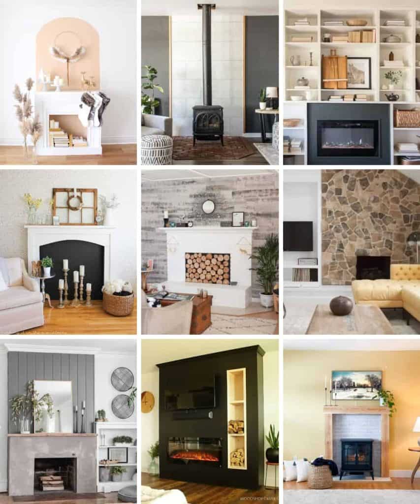 15 Unique Fireplace Accent Wall Ideas - Making Manzanita