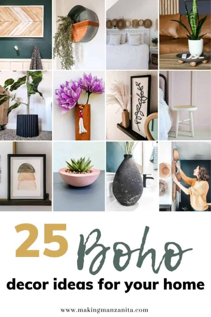 25+ DIY Boho Decor Ideas for Your Home - Making Manzanita