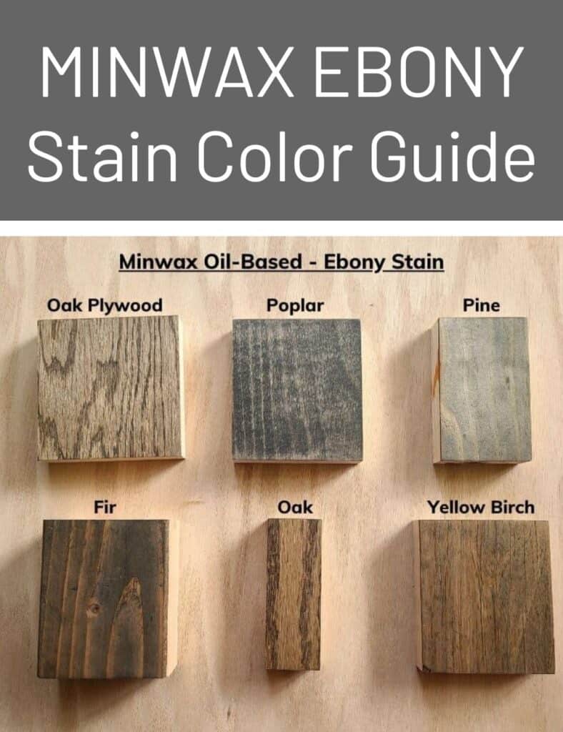 Minwax Ebony - wood stain color review