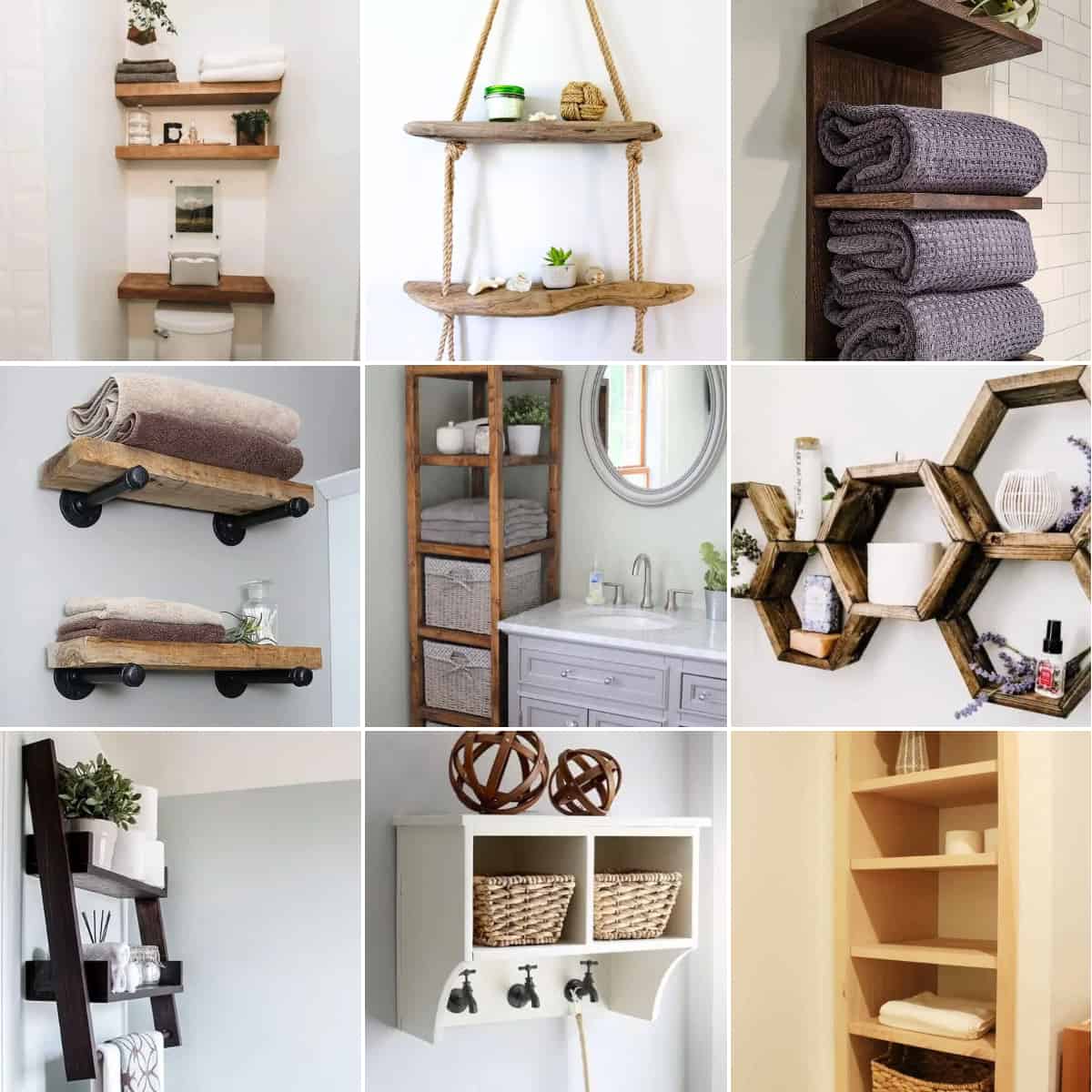 DIY Bathroom Shelf – The House of Wood