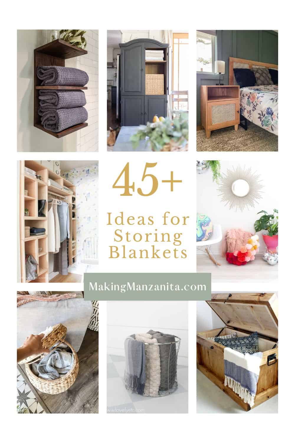 How To Store Blankets 45 Clever Ideas Making Manzanita   How To Store Blankets Pin 2 