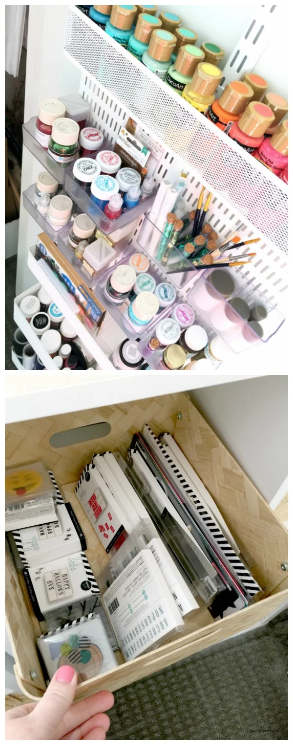 Let's organize my new paints! I got this acrylic paint set and craft paint  organizer from Michael's
