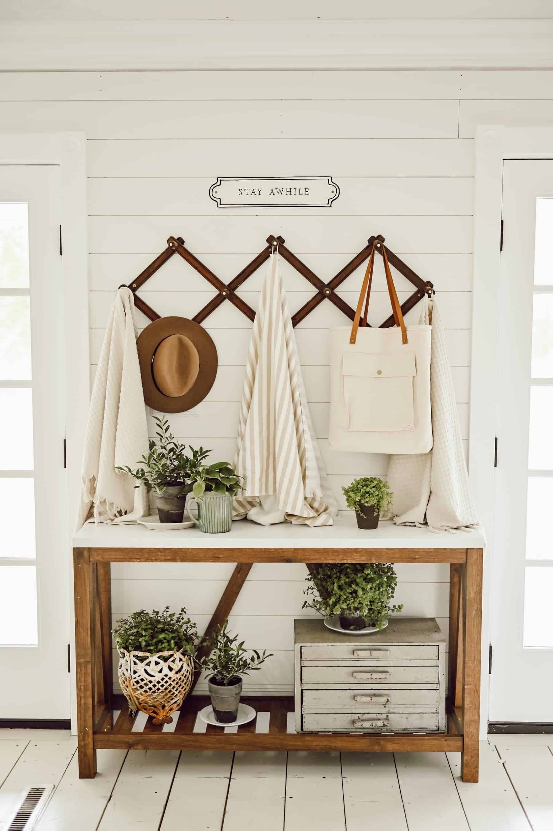 25 Console Table Decor Ideas For Your Entryway - Making Manzanita