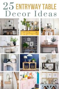 25 Console Table Decor Ideas For Your Entryway - Making Manzanita