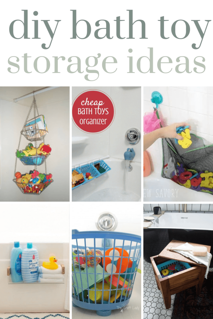 20+ Genius Bath Toy Storage Ideas - Making Manzanita