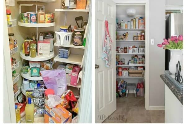 Rainbow DIY Bookshelf with Built in Cabinets - Amber Oliver