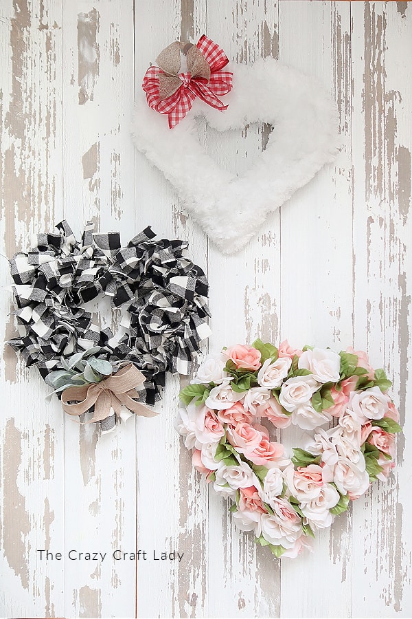 14 Dollar Store Valentine Wreath Ideas - The Crazy Craft Lady