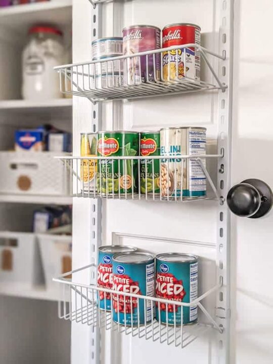 18 Genius Ideas To Organize Cans In Pantry Making Manzanita   Small Pantry Door Organizer 540x720 