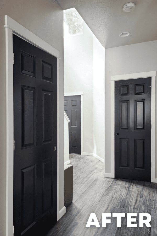 Guide for Painting Interior Doors Black or Dark Gray - Making Manzanita