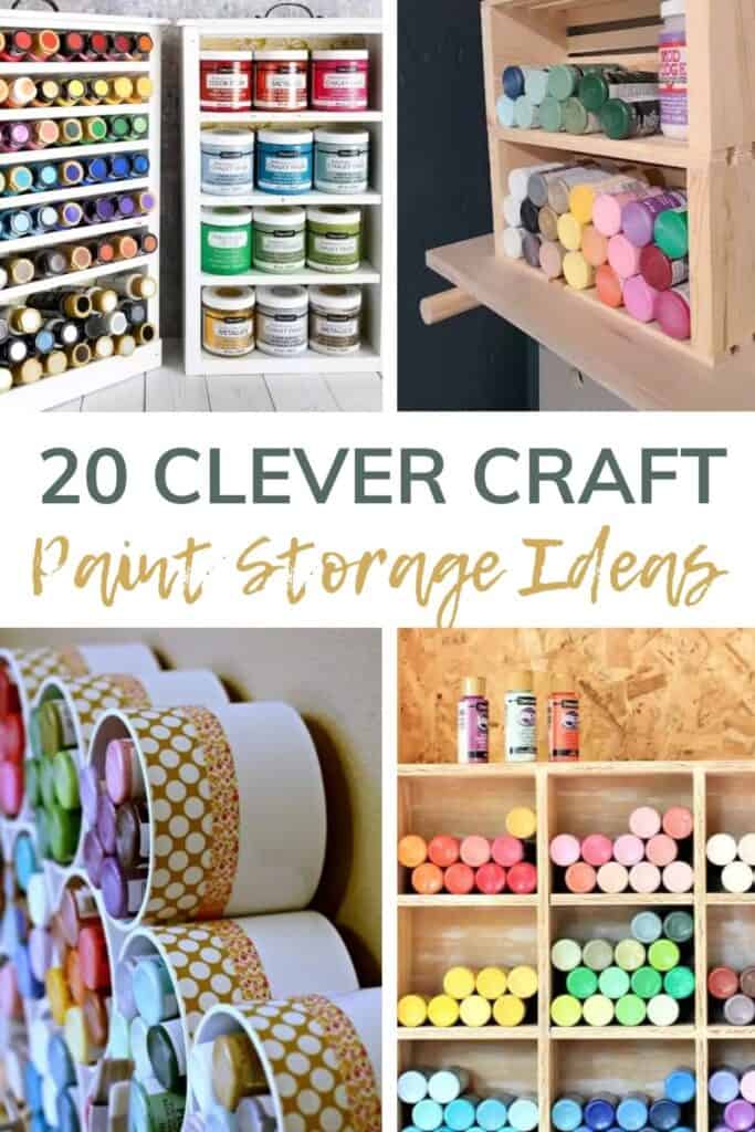 Go Vertical: Easy Space-Saving Acrylic Paint Storage