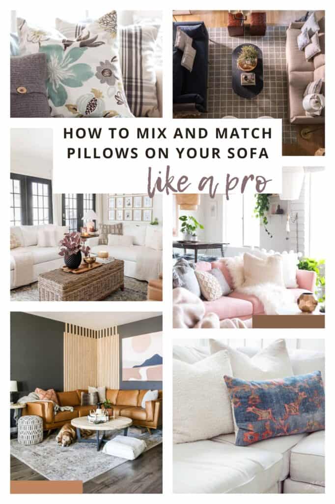 How to Mix and Match Throw Pillows On A Sofa - The Zhush