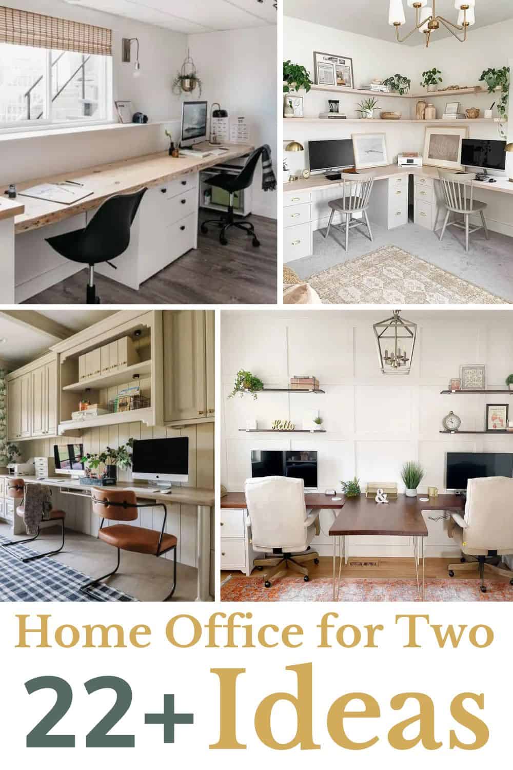 Home Office For Two: 22+ Gorgeous Ideas - Making Manzanita