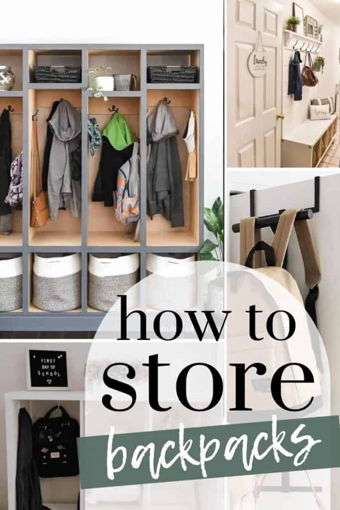 How To Store Backpacks In Closet