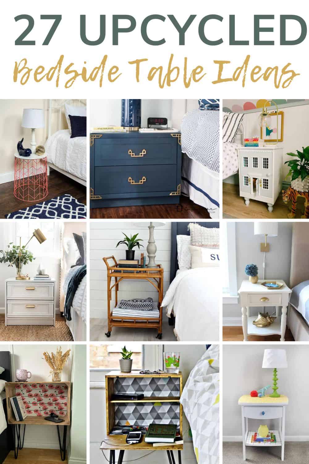 From Drab to Fab: 27+ Upcycled Bedside Table Ideas - Making Manzanita