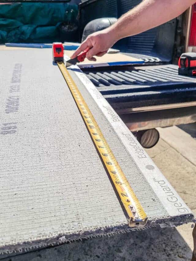 How To Cut Cement Backer Board - Making Manzanita